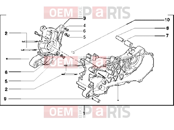 Engine » Crankcase - Piaggio Free PPTT