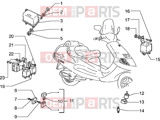 PIAGGIO Electrical system » Electrical devices