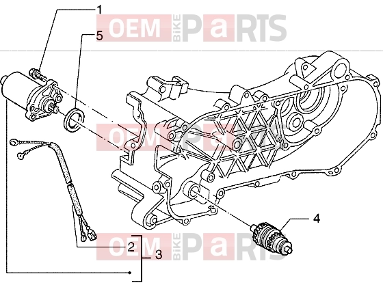 Engine » Starting motor - Piaggio Hexagon 150