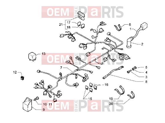 Electrical system » Electrical devices - Piaggio Hexagon GT