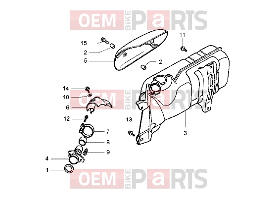 Engine » Silencer - Piaggio Hexagon GT
