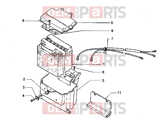 Electrical system » Battery - Piaggio Hexagon LXT