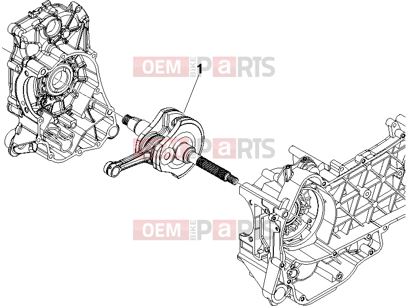 PIAGGIO MP3 125 Engine » Crankshaft