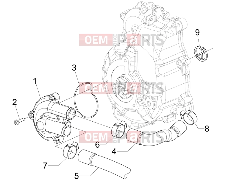 PIAGGIO MP3 250 Engine » Cooler pump