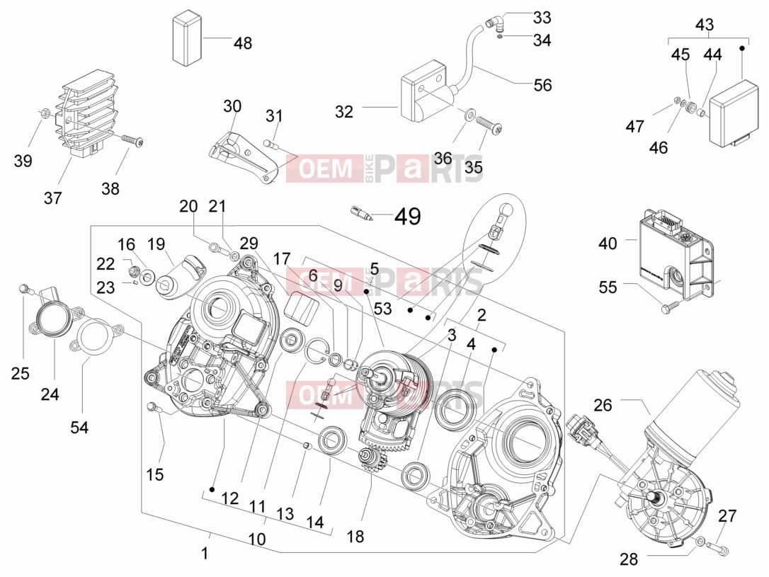 PIAGGIO MP3 250 Electrical system » Voltage Regulators - Electronic Control Units (ecu) - H.T. Coil