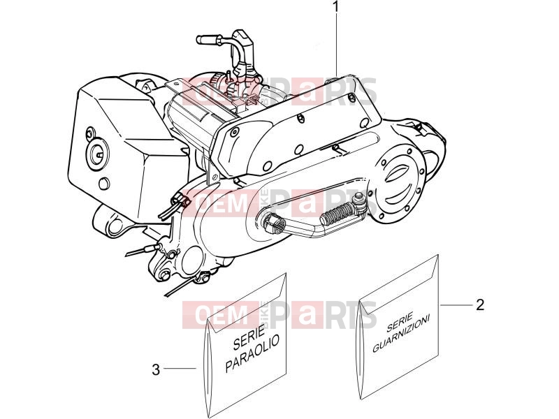 PIAGGIO NRG Power DD Engine » Engine, assembly