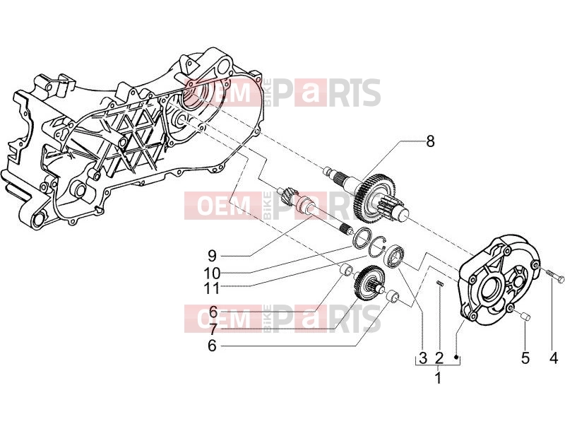 PIAGGIO NRG Power DD Engine » Reduction unit