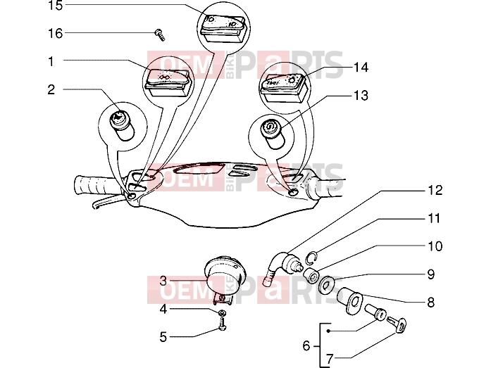 Electrical system » Electrical devices - Piaggio Sfera RST 80