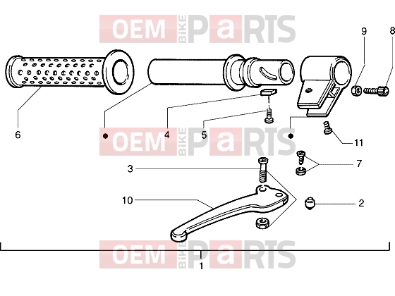 PIAGGIO Handlebars » Handlebars component parts