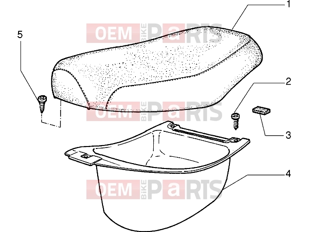 Chassis » Saddle - Piaggio Velofax
