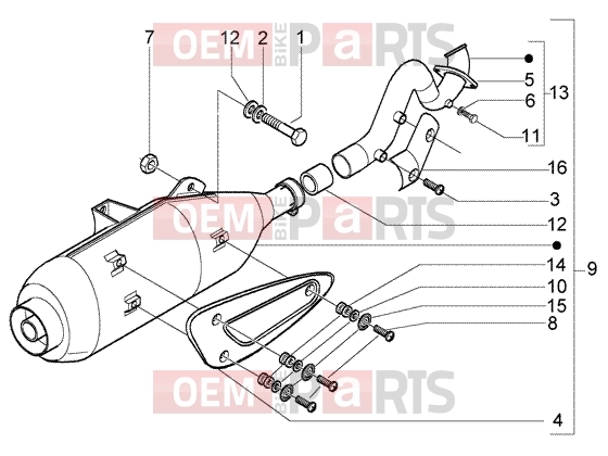 Engine » SILENCER - Piaggio X8 200