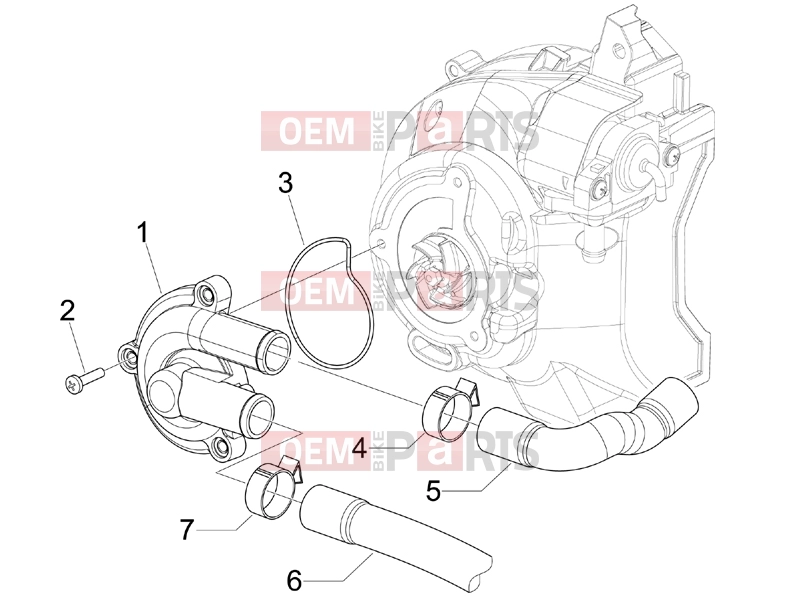 PIAGGIO X9 125 Evolution Engine » Cooler pump