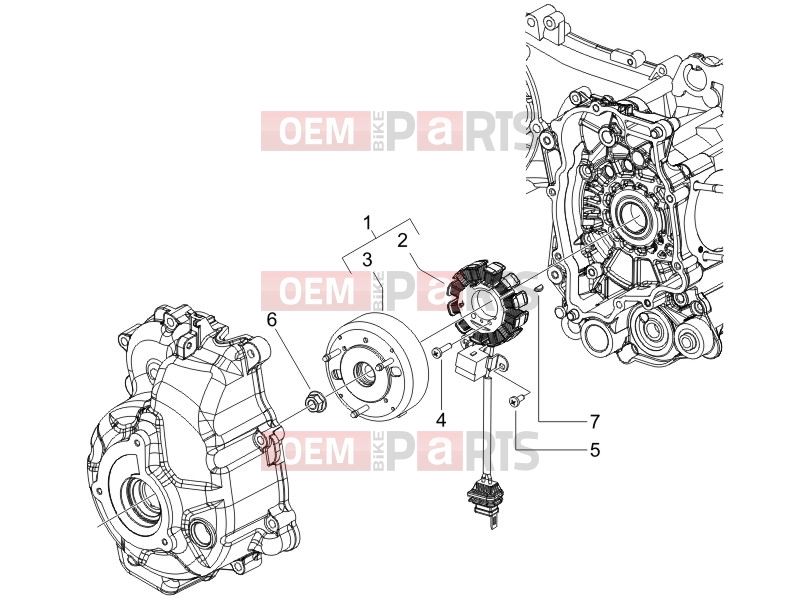 Engine » Flywheel magneto - Piaggio X9 125 Evolution 2006
