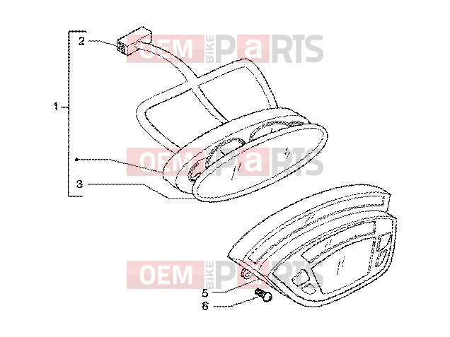 Electrical system » Instruments set - Piaggio X9 125 SL