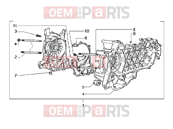 PIAGGIO Engine » Crankase