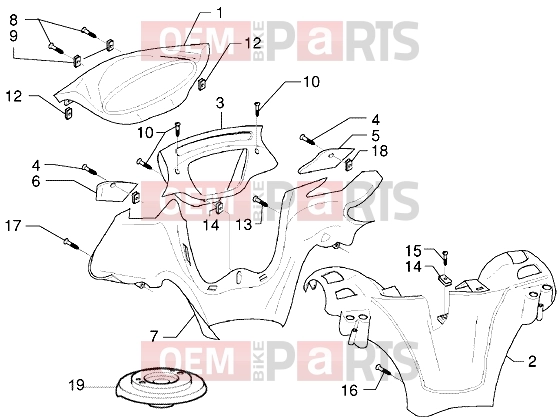 Handlebars » Handlebars covers - Piaggio X9 250
