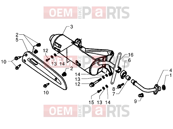 Engine » Silencer - Piaggio X9 250