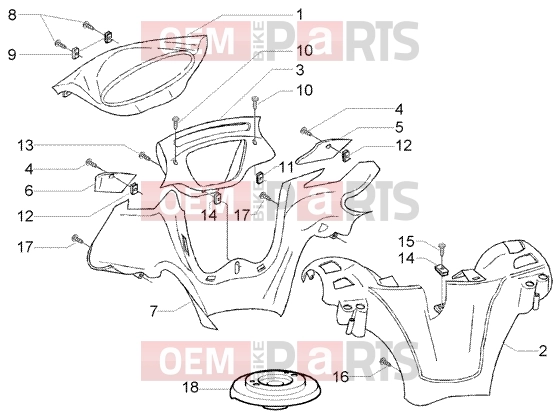 PIAGGIO Handlebars » Handlebar coverings