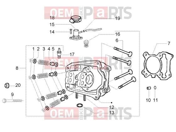 PIAGGIO Engine » Head - Valves