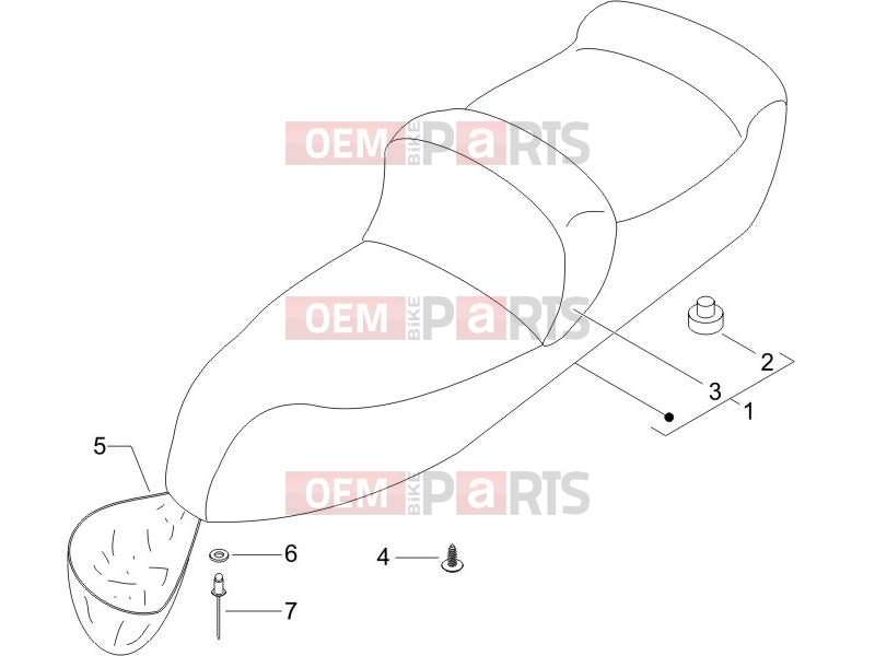 PIAGGIO X9 250 Evolution Frame - Plastic parts - Coachwork » Saddle/seats