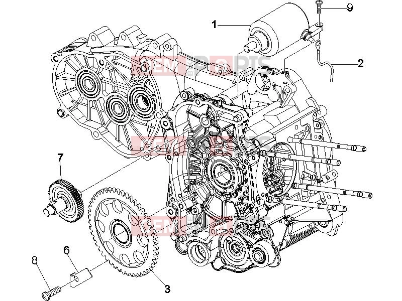 PIAGGIO X9 250 Evolution Engine » Stater - Electric starter