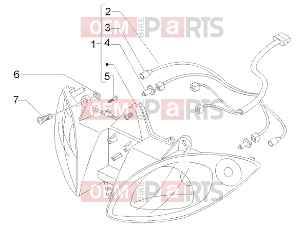 PIAGGIO Electrical system » Front Lights