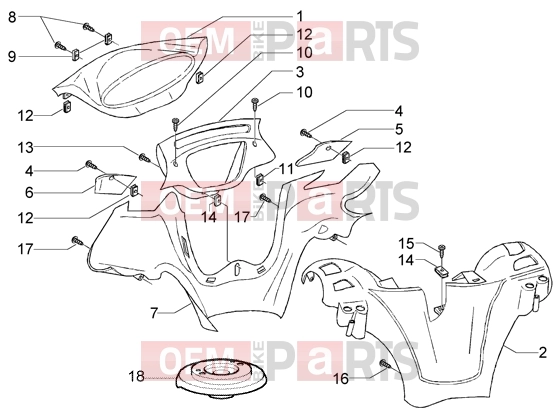 PIAGGIO Handlebars » Handlebar coverings