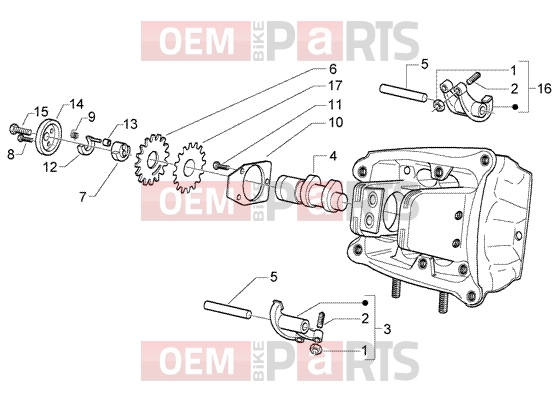 PIAGGIO Engine » Rocker levers support