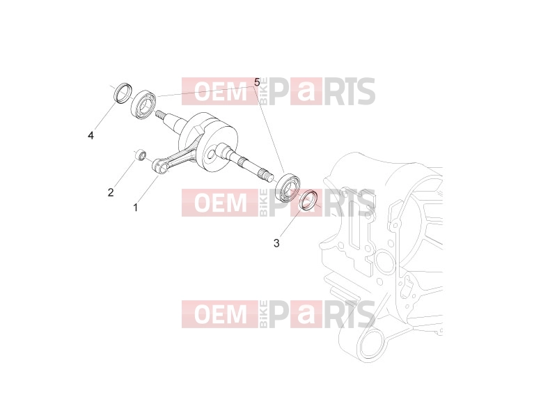 Engine » Crankshaft - Piaggio Zip 50 2T 2012