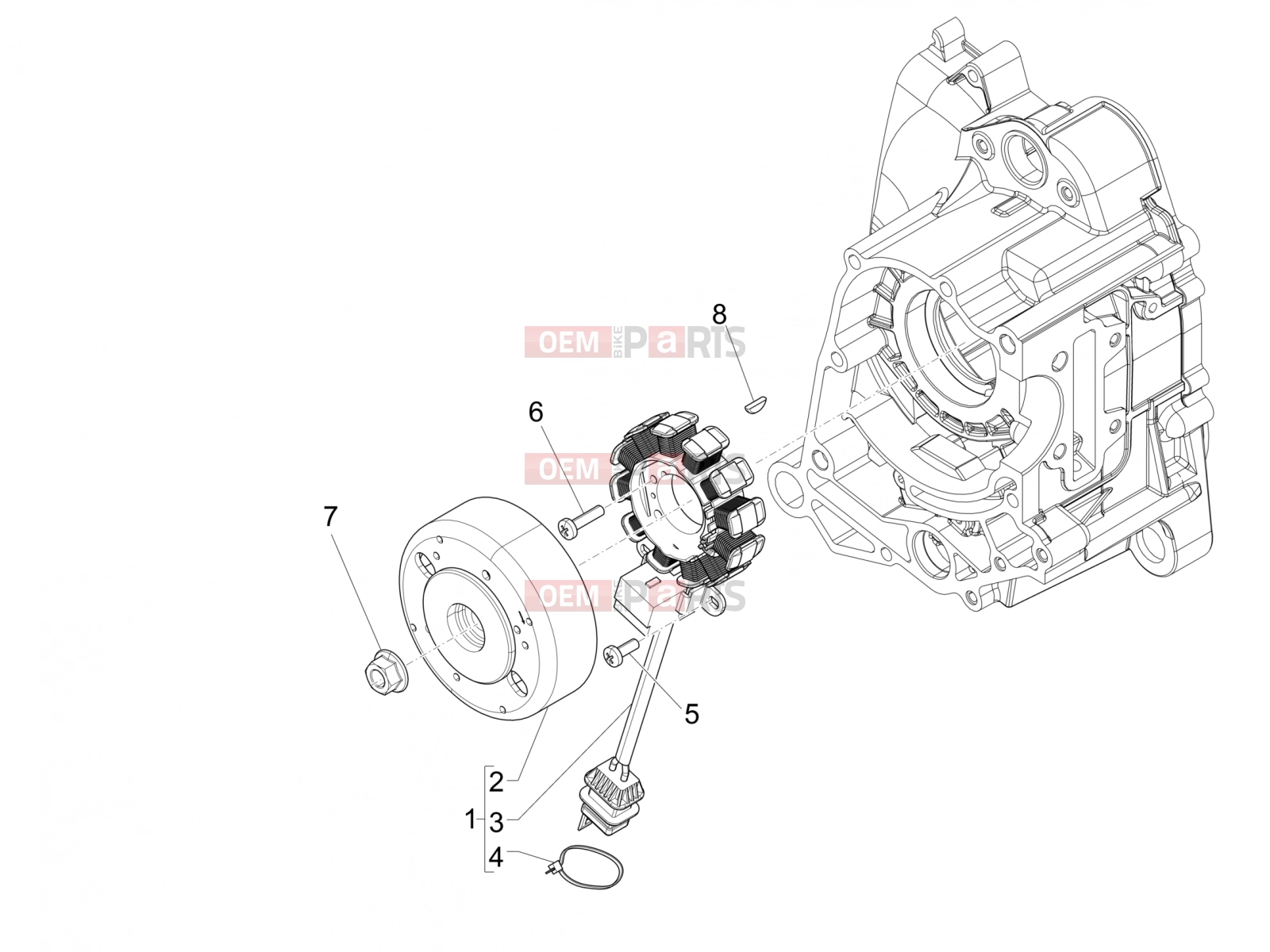 PIAGGIO Zip 50 SP Engine » Flywheel magneto