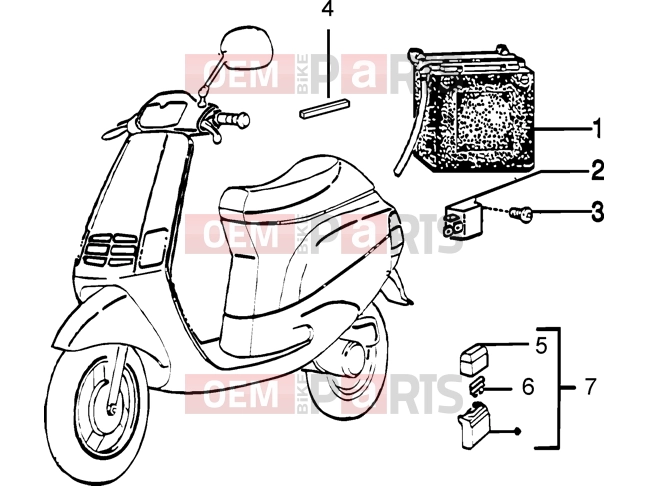Electrical system » Electrical device - Piaggio Zip 50 2T Catalyzed