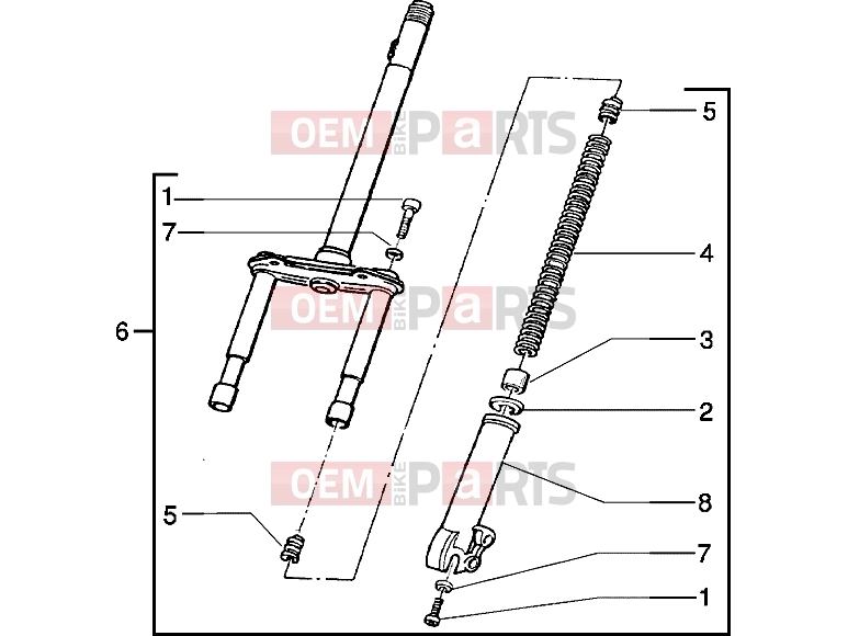 PIAGGIO Suspensions-Wheels » Fork