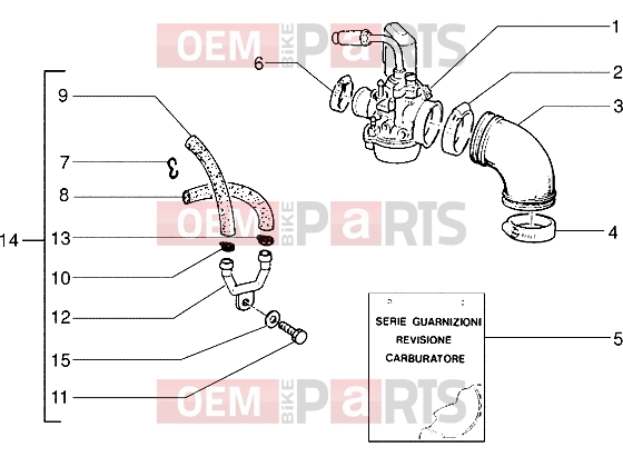 Engine » Carburettor - Piaggio Zip SP 50 old.