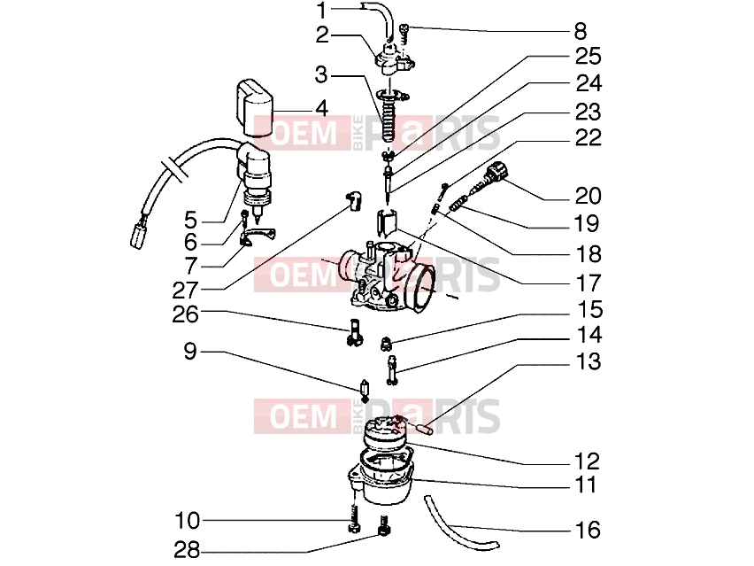 PIAGGIO Engine » Carburettor
