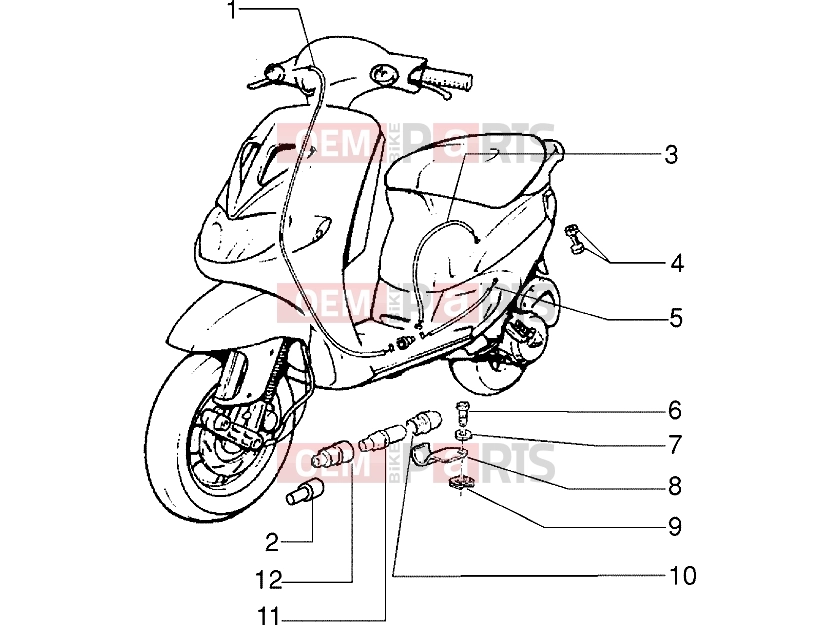 Transmissions » Transmissions - Piaggio Zip SP 50 old.