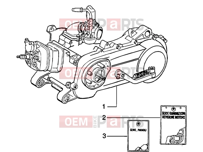 Engine » Engine - Piaggio Zip SP 50 H2O