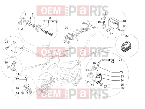 PIAGGIO Electrical system » Electrical device