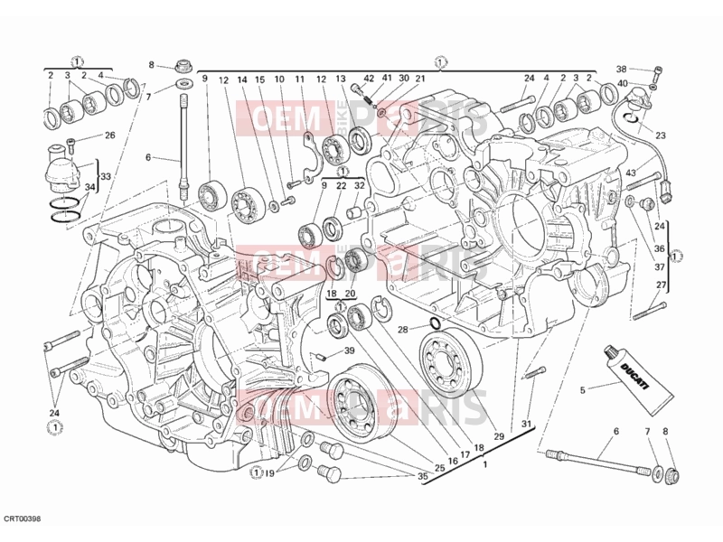 DUCATI 2008 Monster 696 CRANKCASE » ENGINE CASE