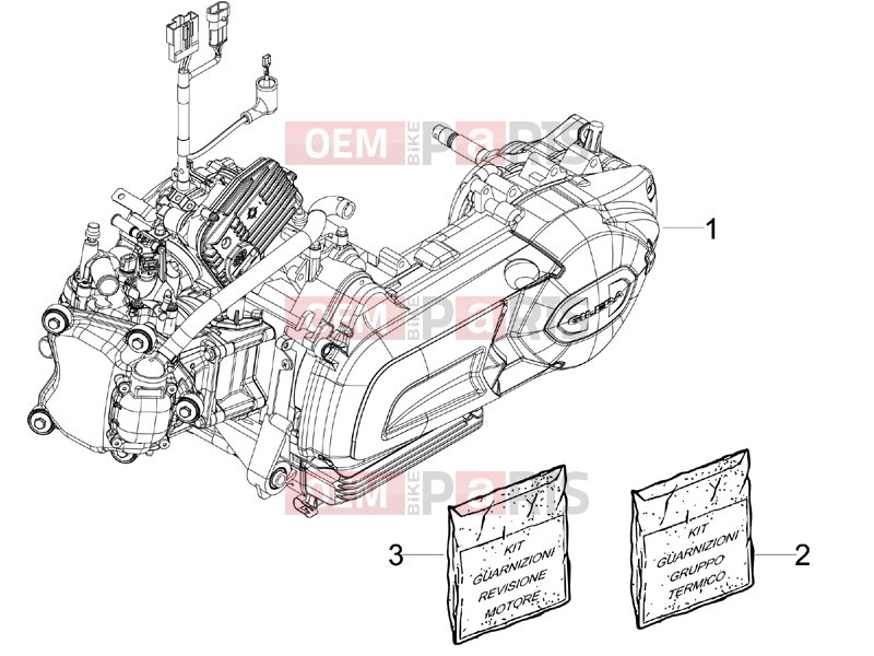 APRILIA SR MAX 125 Engine » Engine, assembly