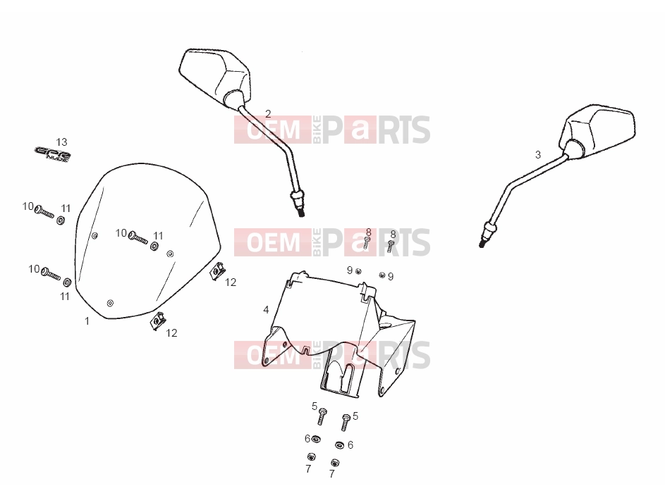 derbi GPR 50 NUDE Tables » Frame