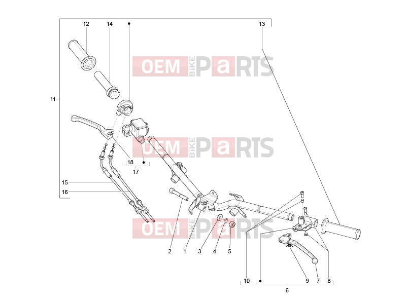 derbi Sonar 125 Handlebars/Steering » Handlebars - Master cil.