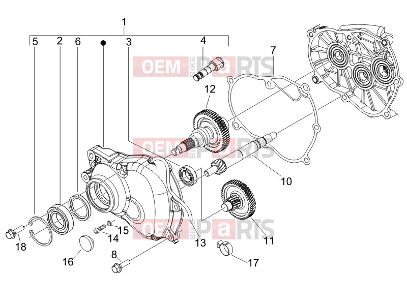 Engine » Reduction unit - Derbi Sonar 150 2011