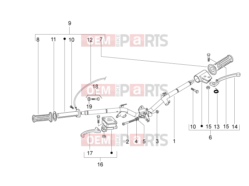 derbi Variant Sport 50 FRAME » Handlebar