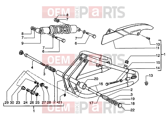 gilera Eaglet automatic Chassis » Big fork