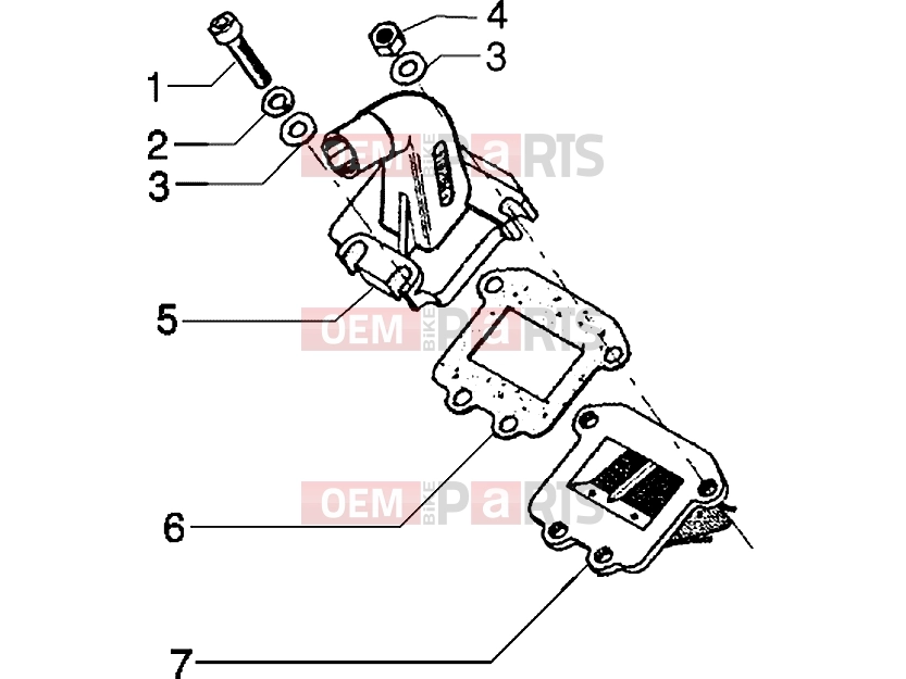 gilera Eaglet automatic Engine » Carburettor support