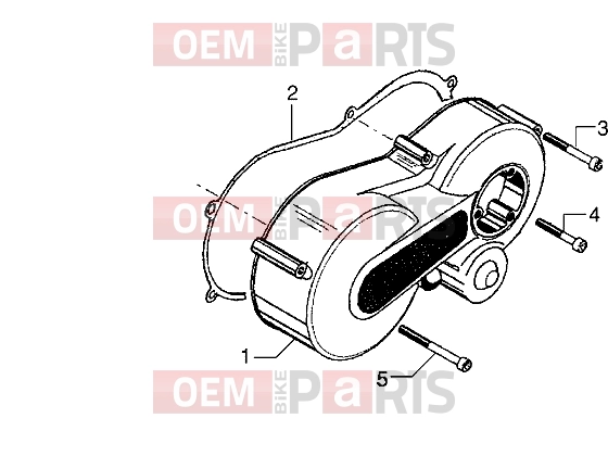 Engine » Clutch cover - Gilera Eaglet automatic