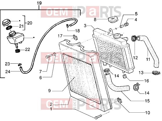 gilera Eaglet automatic Engine » Radiator