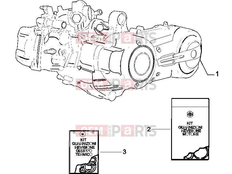 gilera 2008 Fuoco 500 Engine » Engine, assembly