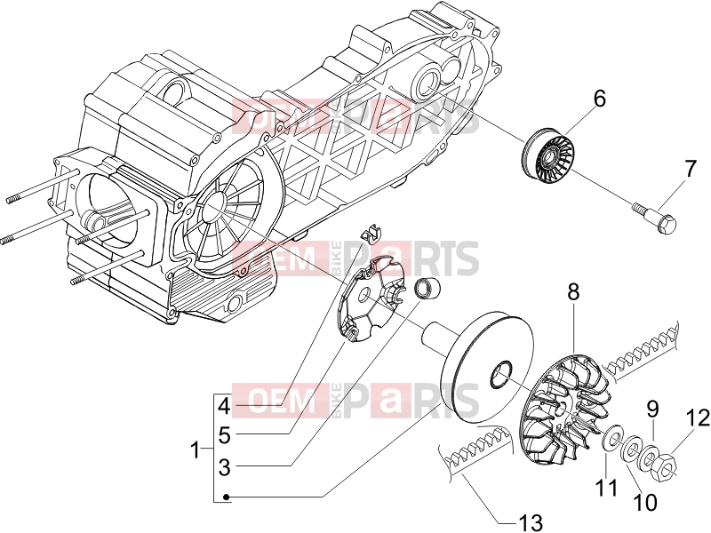gilera 2011 Fuoco 500 Engine » Driving pulley