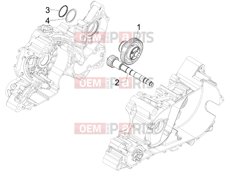 gilera 2009 GP 800 Engine » Reduction unit